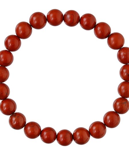 Red Jasper Bracelet for Women Men's Gifts - Protection Healing Crystal Bracelet - 8mm Gemstone Beaded Adjustable