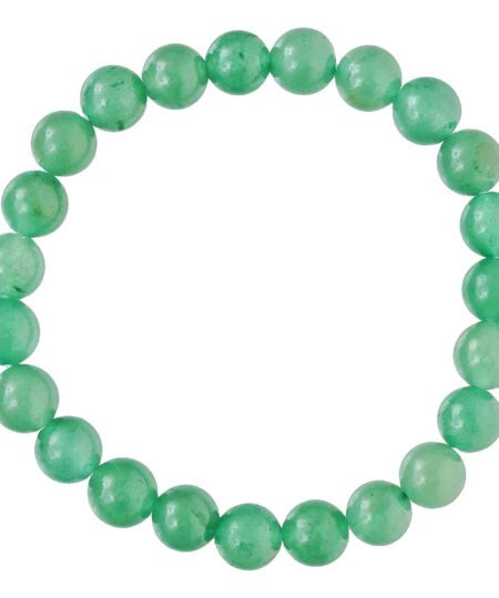 Green Jade Bracelet - Healing Crystal Wealth Bracelet - Jade Bracelet for Unisex - Bring Good Luck Prosperity and Emotional Balance 8mm Gemstone