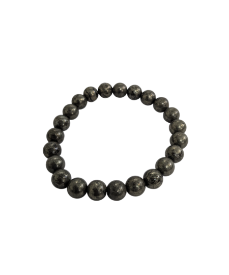 Pyrite Bracelet for Women Men's Gifts - Protection Healing Crystal Bracelet - 8mm Gemstone Beaded Adjustable