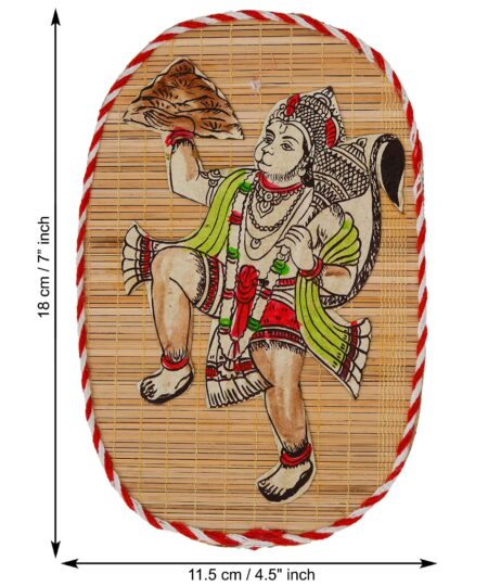 Bamboo Hand Crafted Wall Hangings Of Hanuman Ji For Home Decor | Bamboo Art For Wall Decor