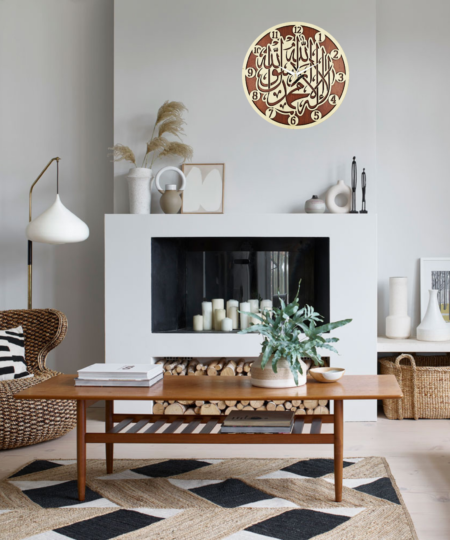 Wooden Silent Non-Ticking Wall Clock for Home Stylish Latest Designer Wall Clock for Home Living Room Bedroom Office Hall